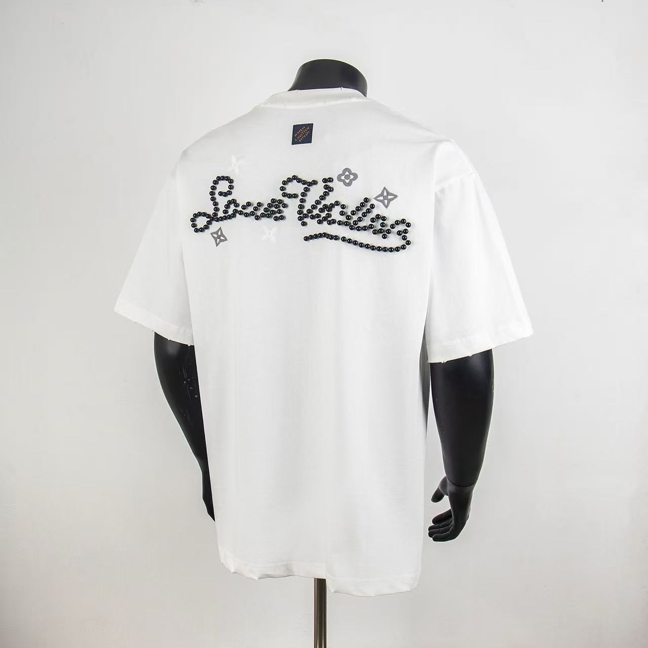     Louis Vuitton Embellished Signature T-Shirt White 6012