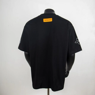 Top Quality     Louis Vuitton Embossed T-Shirt Black 6013 02