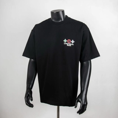 Top Quality     Louis Vuitton Embossed T-Shirt Black 6014 01