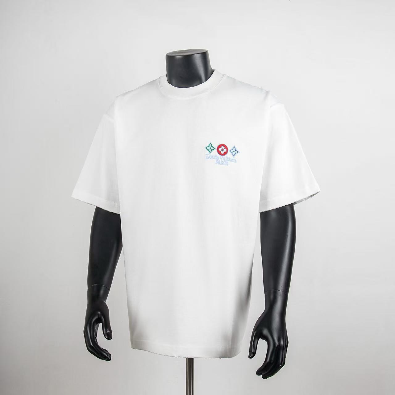     Louis Vuitton Embossed T-Shirt White 6014