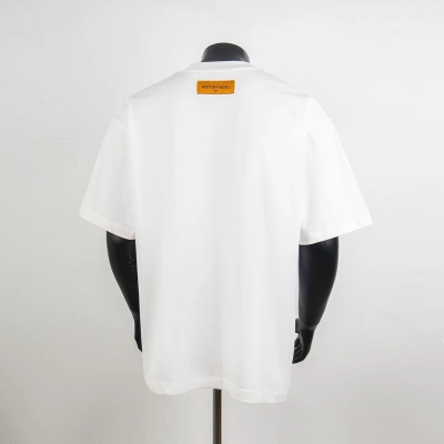 Top Quality Louis Vuitton Embossed T-Shirt White 6023 02