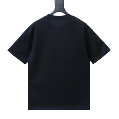 Top Quality     Louis Vuitton Embroidered Trainers T-Shirt Black 02