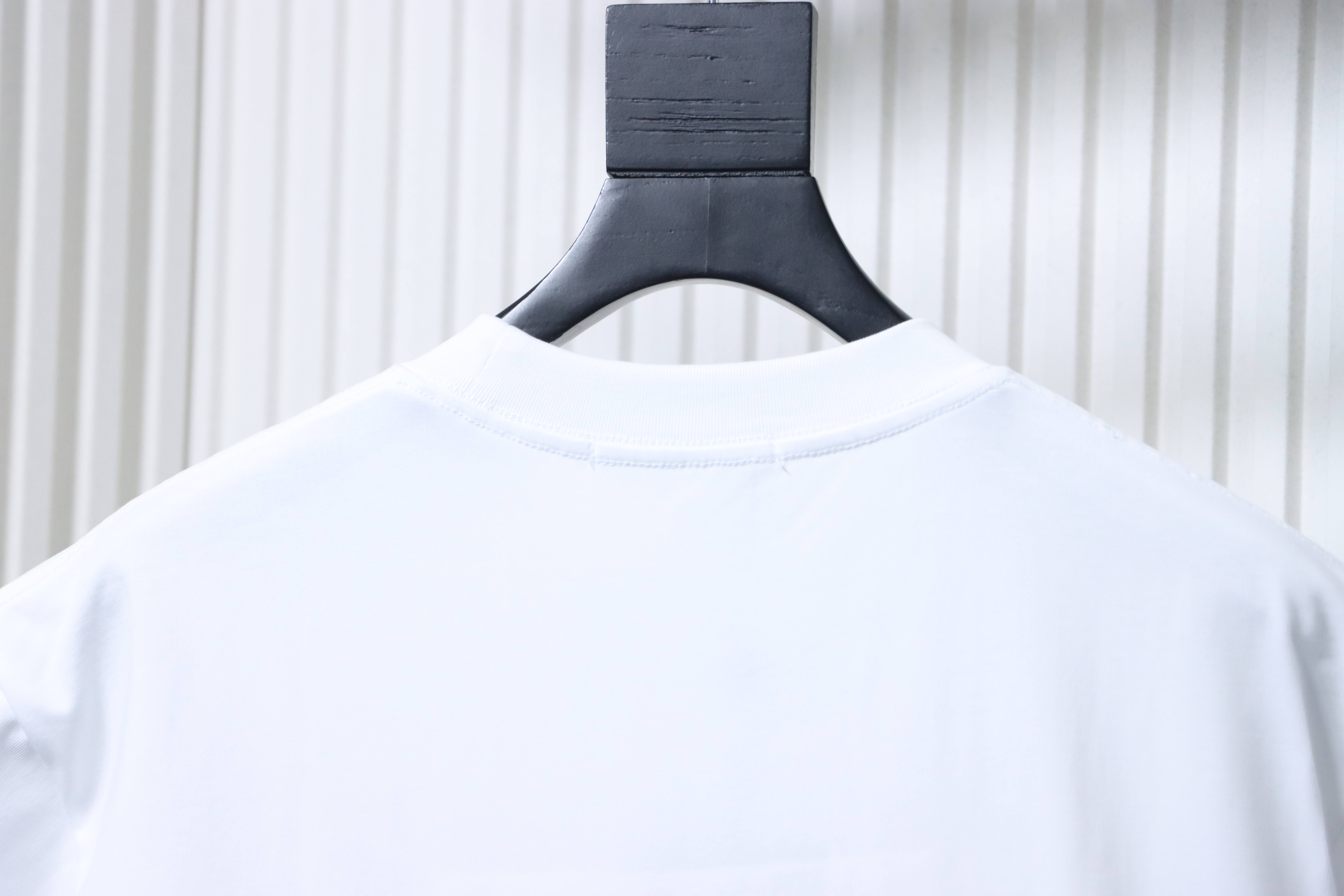     Louis Vuitton Graphic Embroidered Cotton T-Shirt White