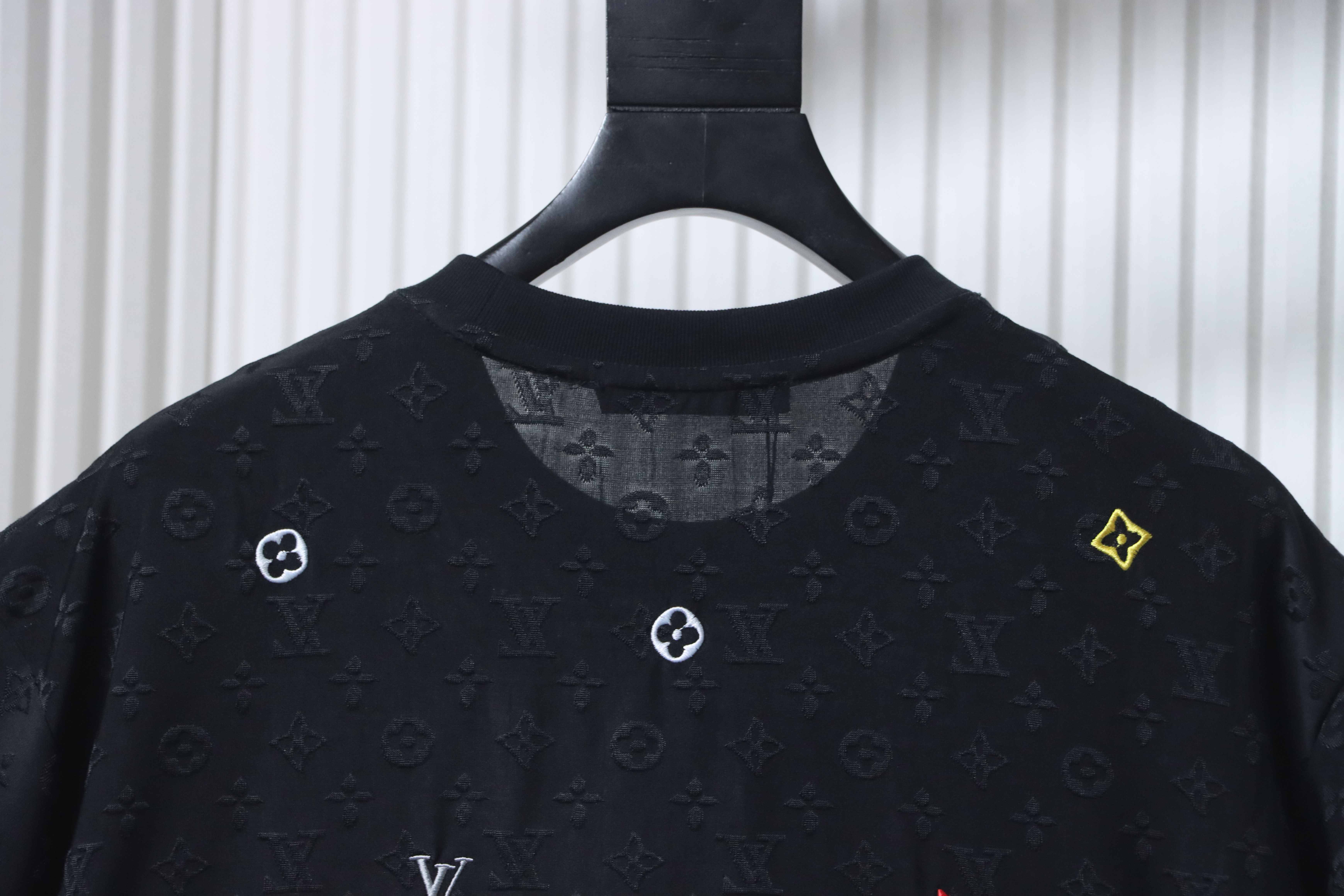 Louis Vuitton Colourful Embroidery T-Shirt Black