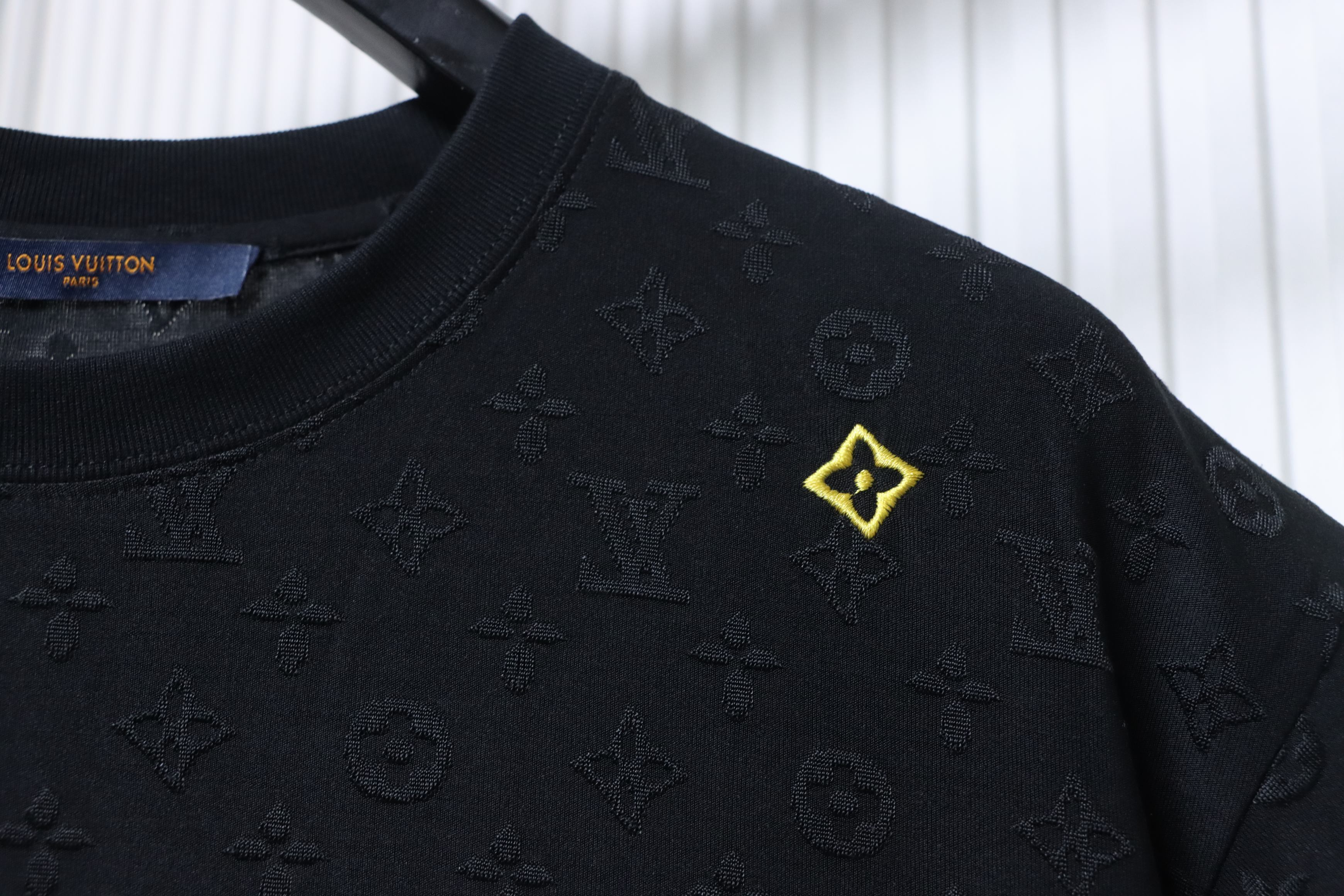 Louis Vuitton Colourful Embroidery T-Shirt Black