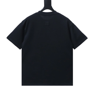 Top Quality     Louis Vuitton Crown Embroidery T-Shirt Black 02