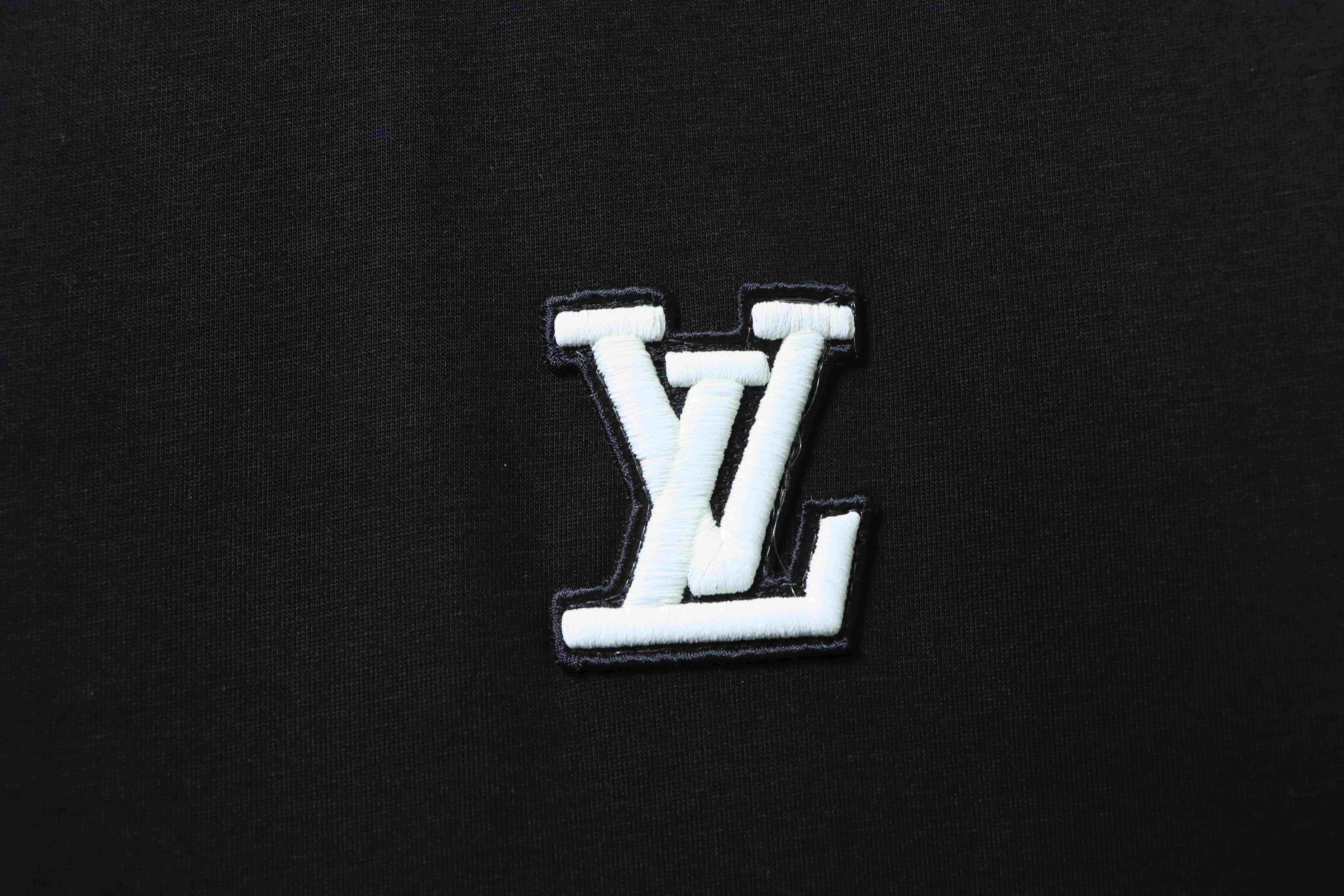     Louis Vuitton Embroidery T-Shirt Black
