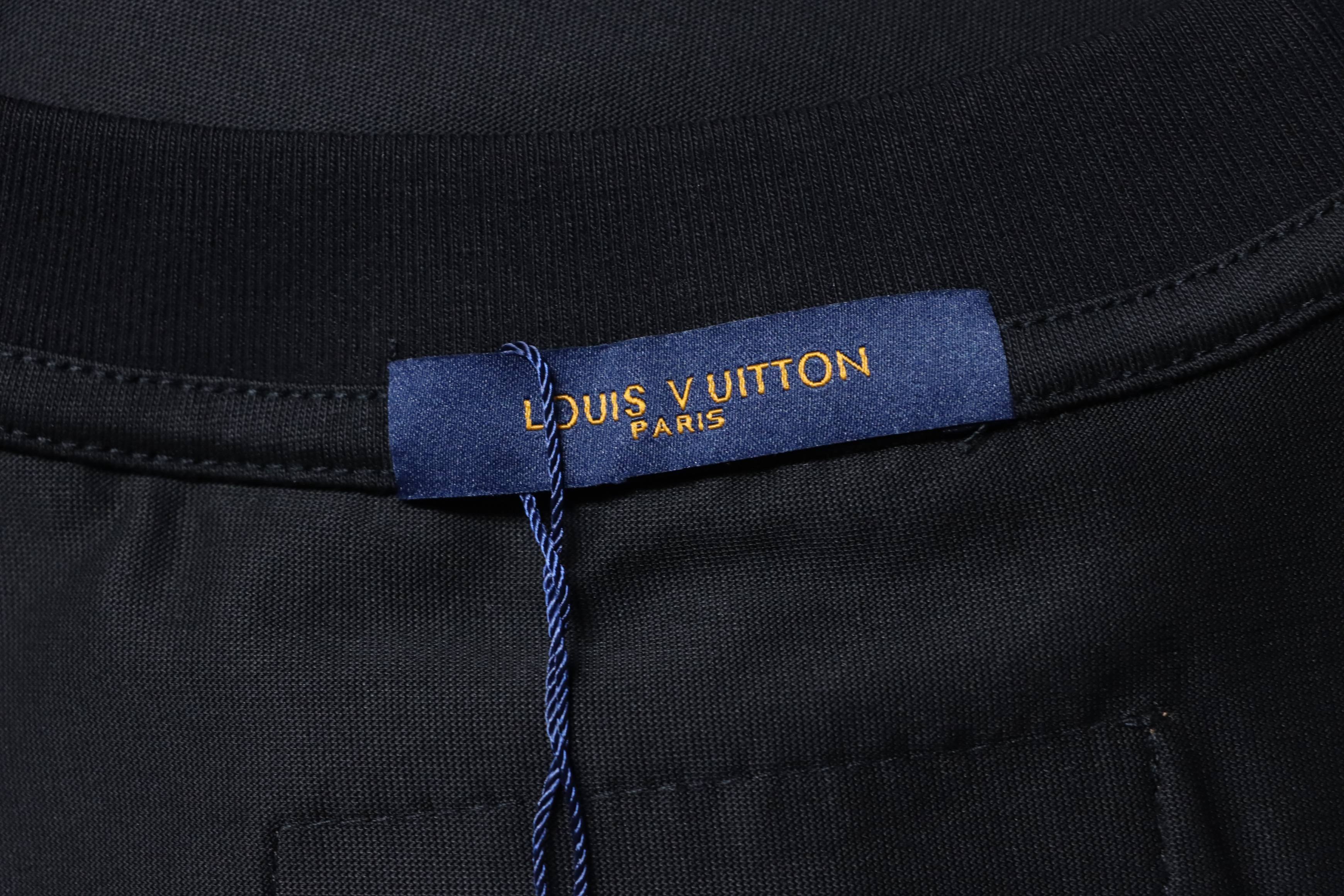     Louis Vuitton Embroidery T-Shirt Black