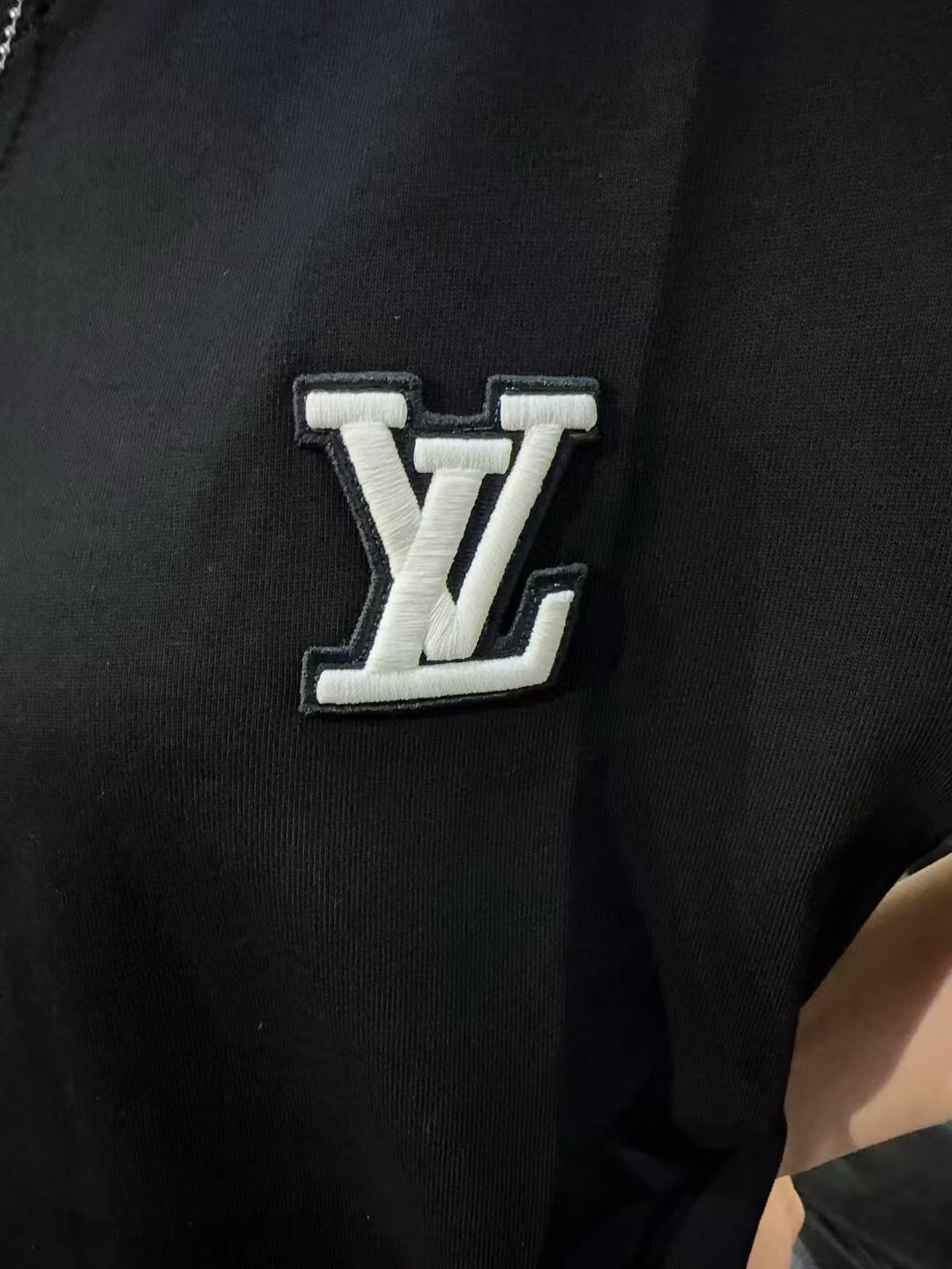     Louis Vuitton Embroidery T-Shirt Black