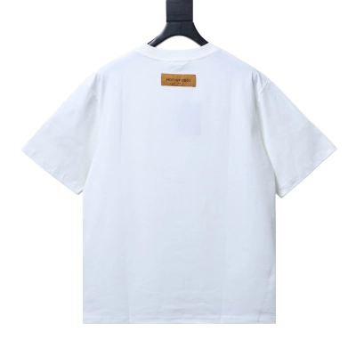 Top Quality     Louis Vuitton Embroidery T-Shirt White 02