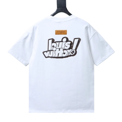 Top Quality     Louis Vuitton Letter Logo T-shirt White 02