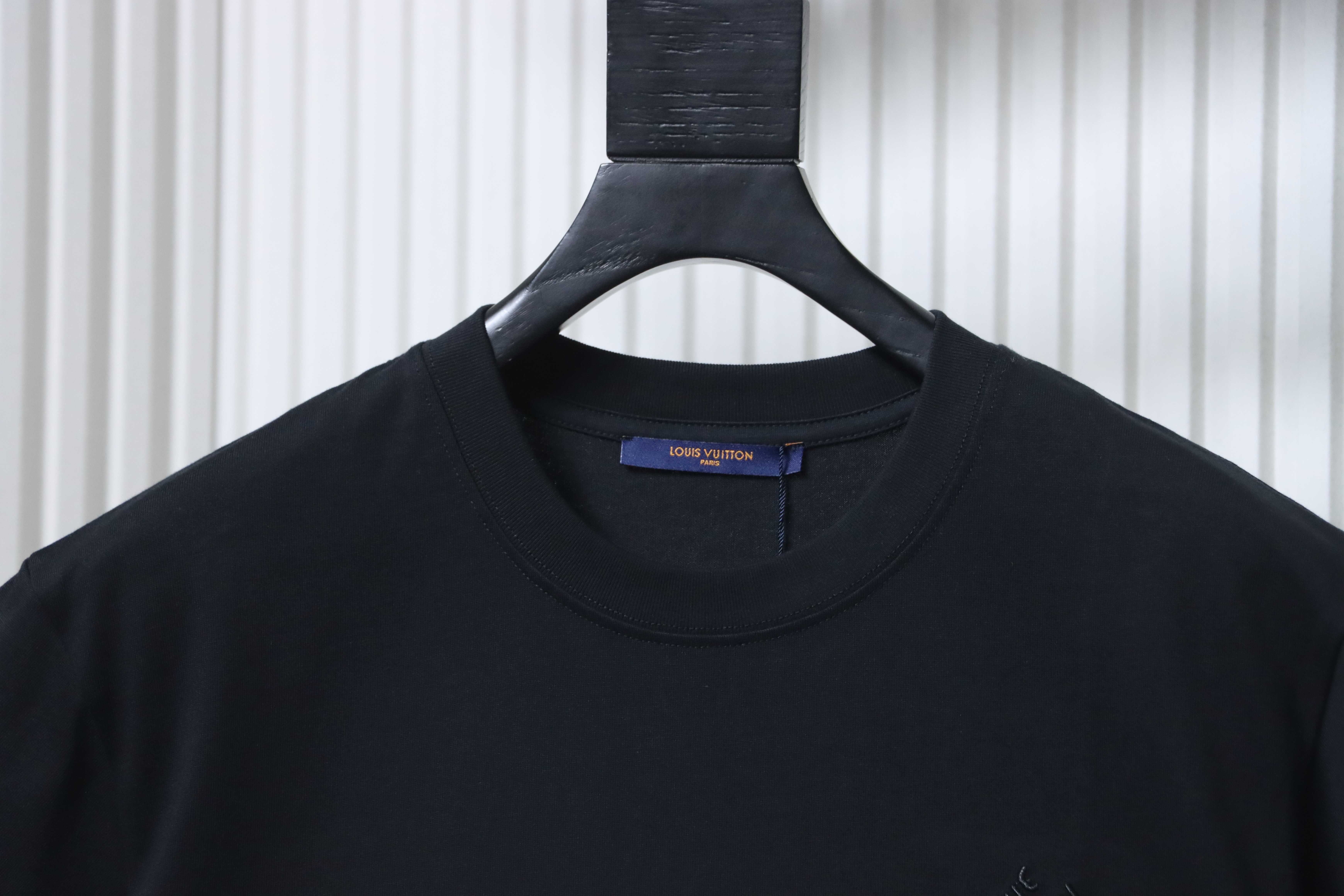     Louis Vuitton Signature Embroidery T-Shirt Black