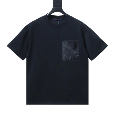 Top Quality     Louis Vuitton Subtle Pattern T-Shirt Black 01