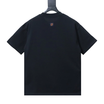 Top Quality     Louis Vuitton Subtle Pattern T-Shirt Black 02