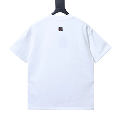 Top Quality     Louis Vuitton Subtle Pattern T-Shirt White 02