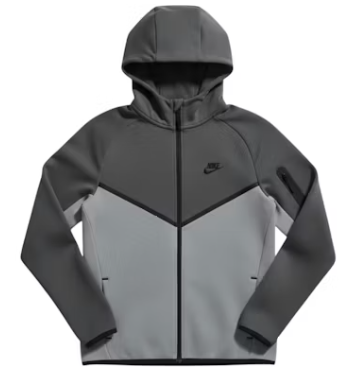Nike Tech Fleece Windrunner Full Zip Hoodie & Jogger Set Anthracite Cool Grey Black