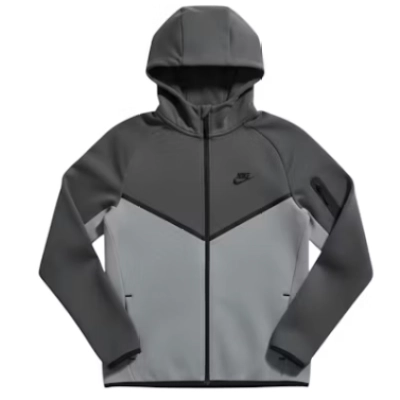 Nike Tech Fleece Windrunner Full Zip Hoodie & Jogger Set Anthracite Cool Grey Black 02