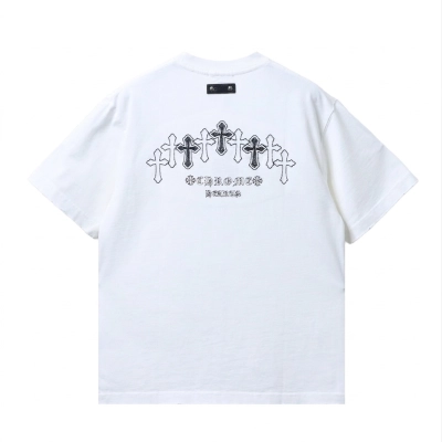 Top Quality    Chrome Hearts Sanskrit Cross Embroidered Tee 01