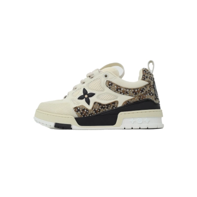    Louis Vuitton White Coffee Diamond 01