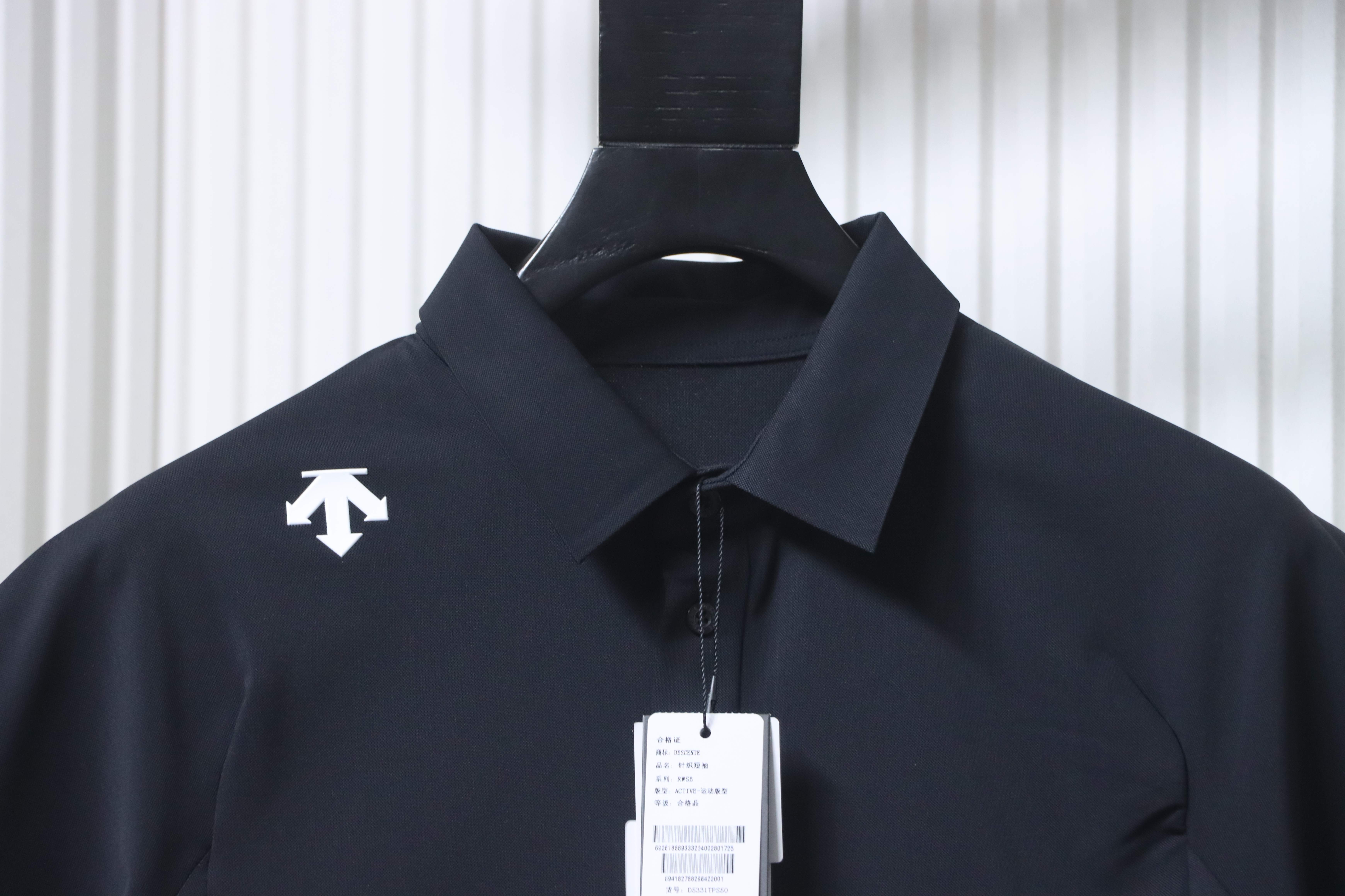    DescenteTraining Short Sleeve Polo Black