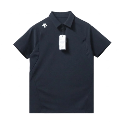 DescenteTraining Short Sleeve Polo Black 01