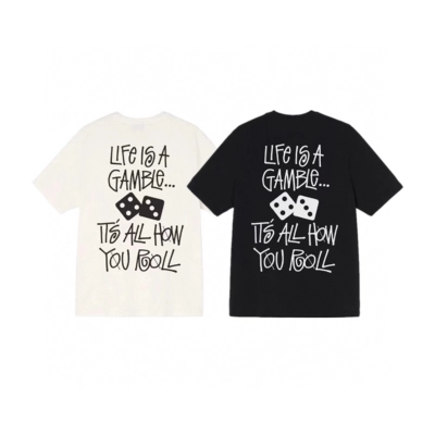 Top Quality     Stussy Life Is A Gamble T-shirt XB970 01