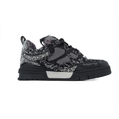 Louis Vuitton Skate Trainer Black Swarovski Monogran 02