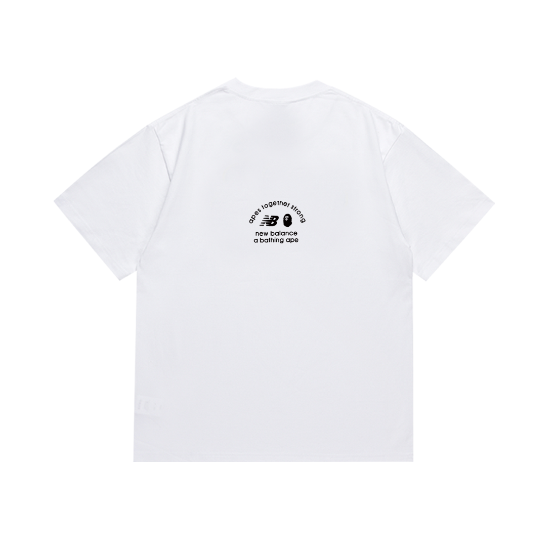 Top Quality BAPE x New Balance Ape Head Tee SC053 White