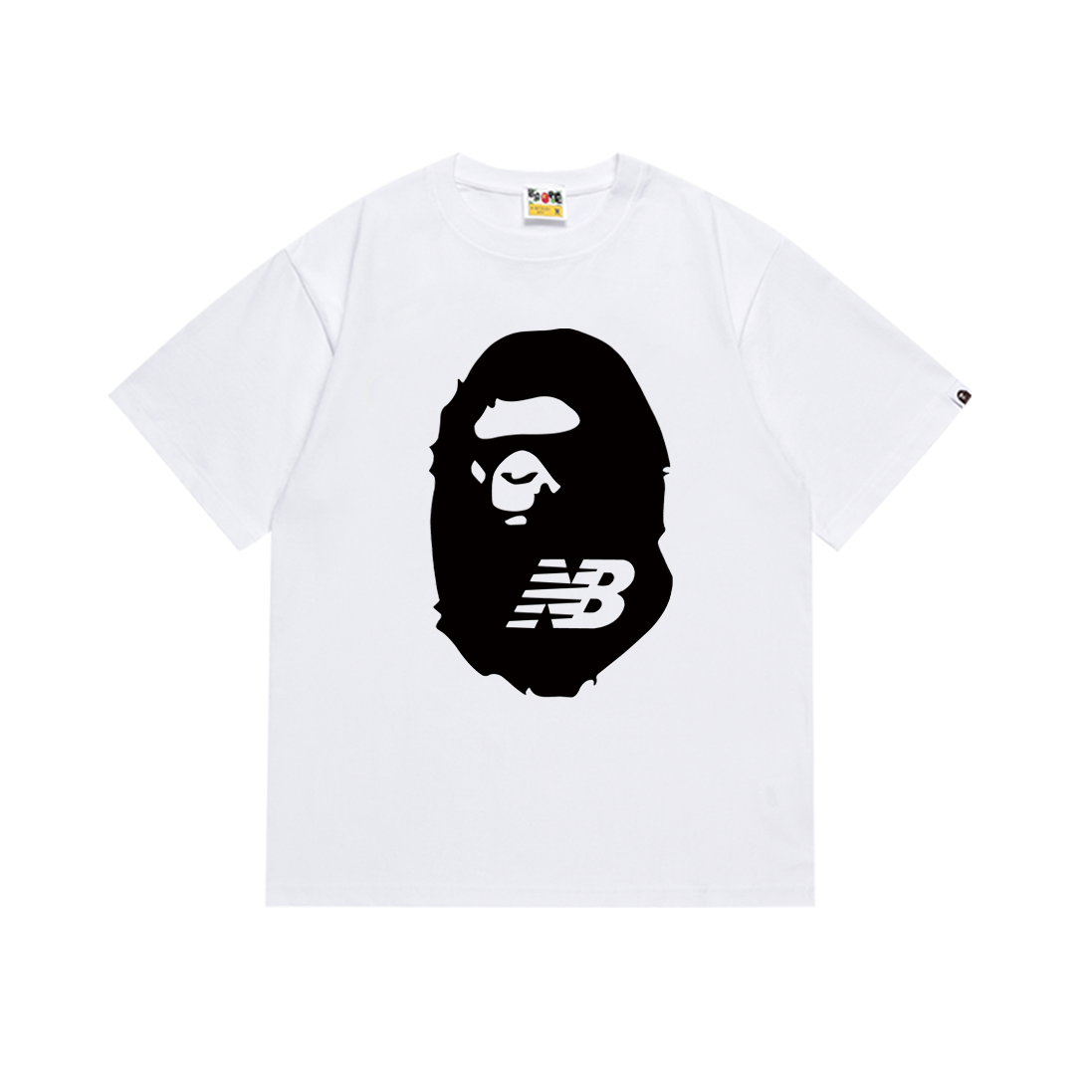 Top Quality BAPE x New Balance Ape Head Tee SC053 White