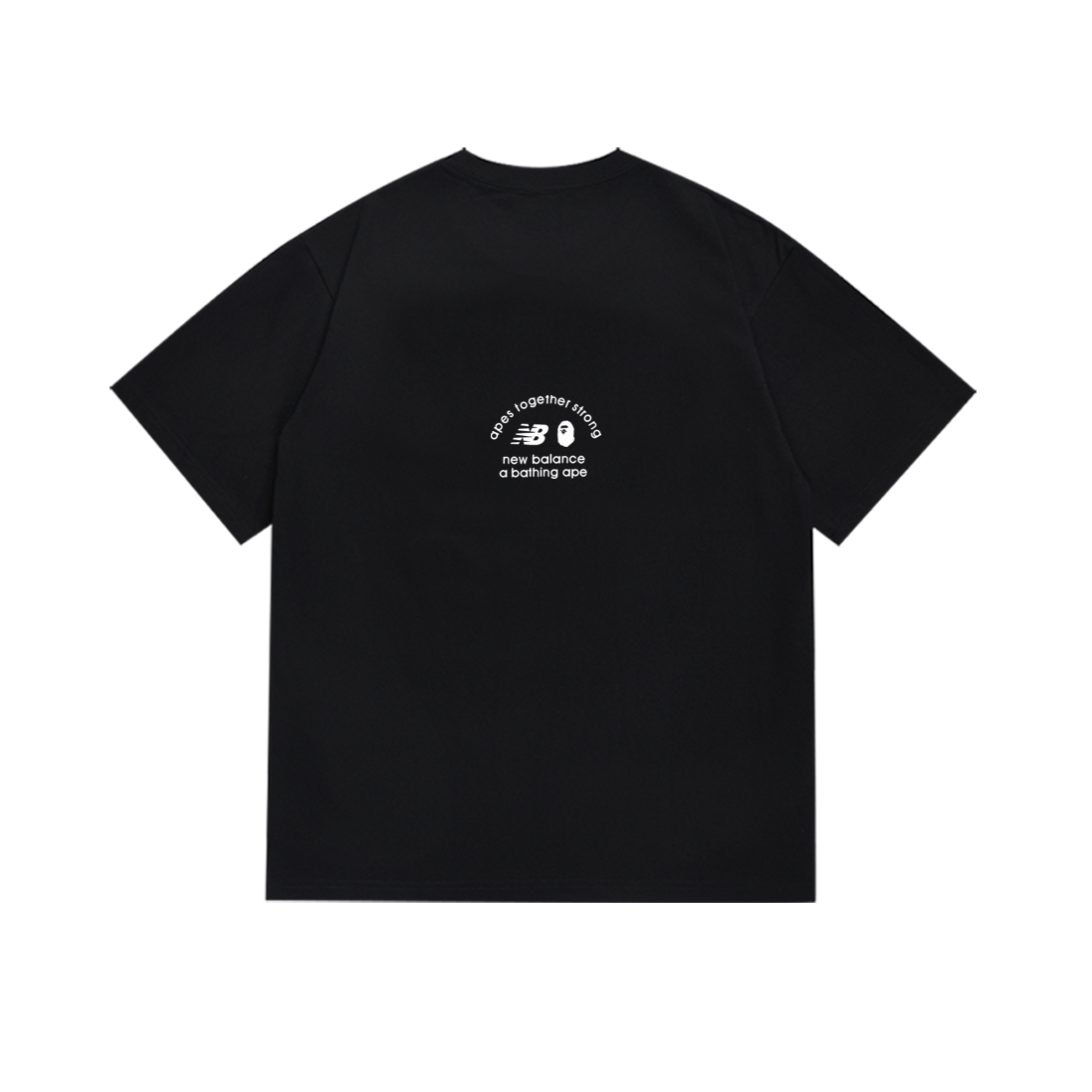 Top Quality BAPE x New Balance Ape Head Tee SC053 Black