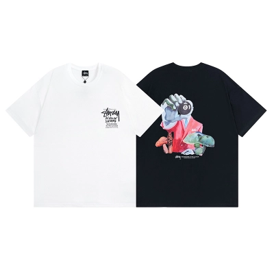 Top Quality Stussy Mushrooms in the Clouds T-shirt XB956 01