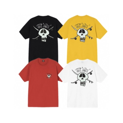 Top Quality Stussy Surf Skate Skull Tee XB958 01