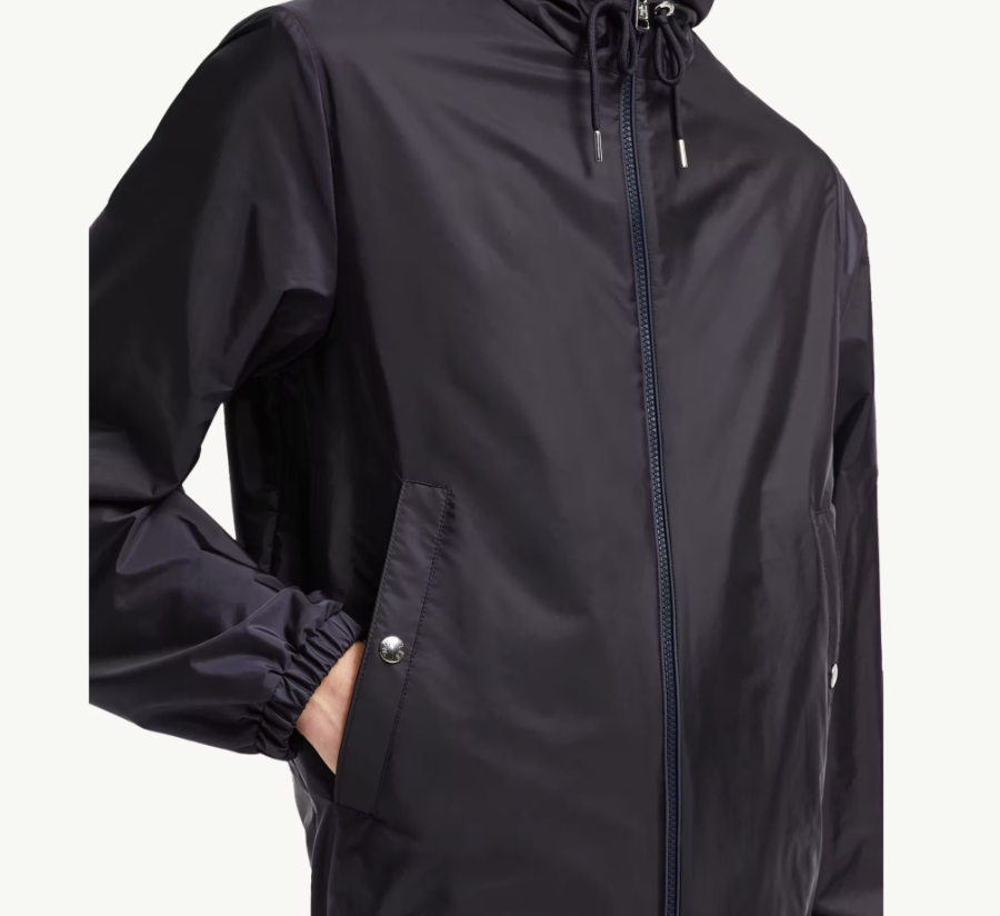     Moncler Men's hooded trench coat