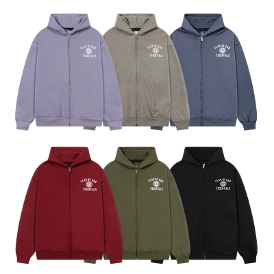 Top Quality     Fear of God Essentials FW24 Heavy Fleece Full zip 01
