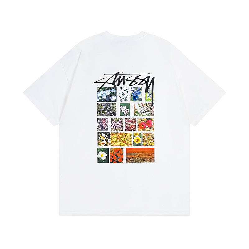     Stussy Flower Grid Pigment Dyed T-Shirt XB874