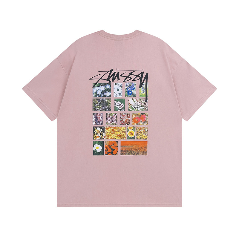     Stussy Flower Grid Pigment Dyed T-Shirt XB874