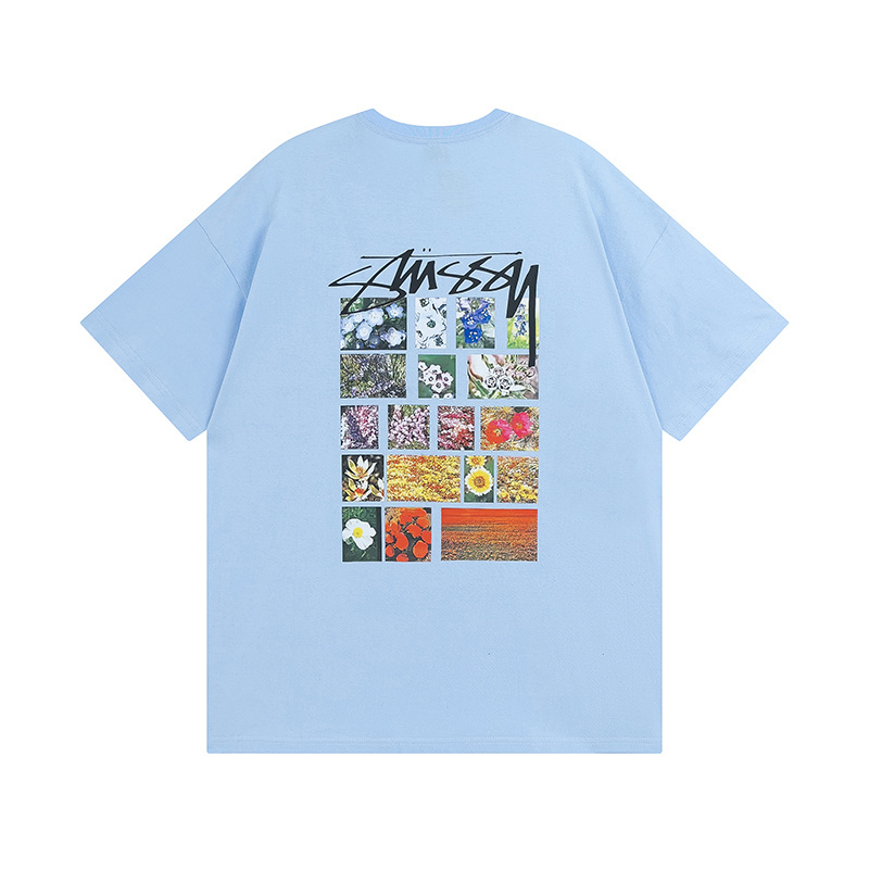     Stussy Flower Grid Pigment Dyed T-Shirt XB874