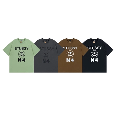 Top Quality     Stussy No. 4 Pigment Dyed Tee XB878 01