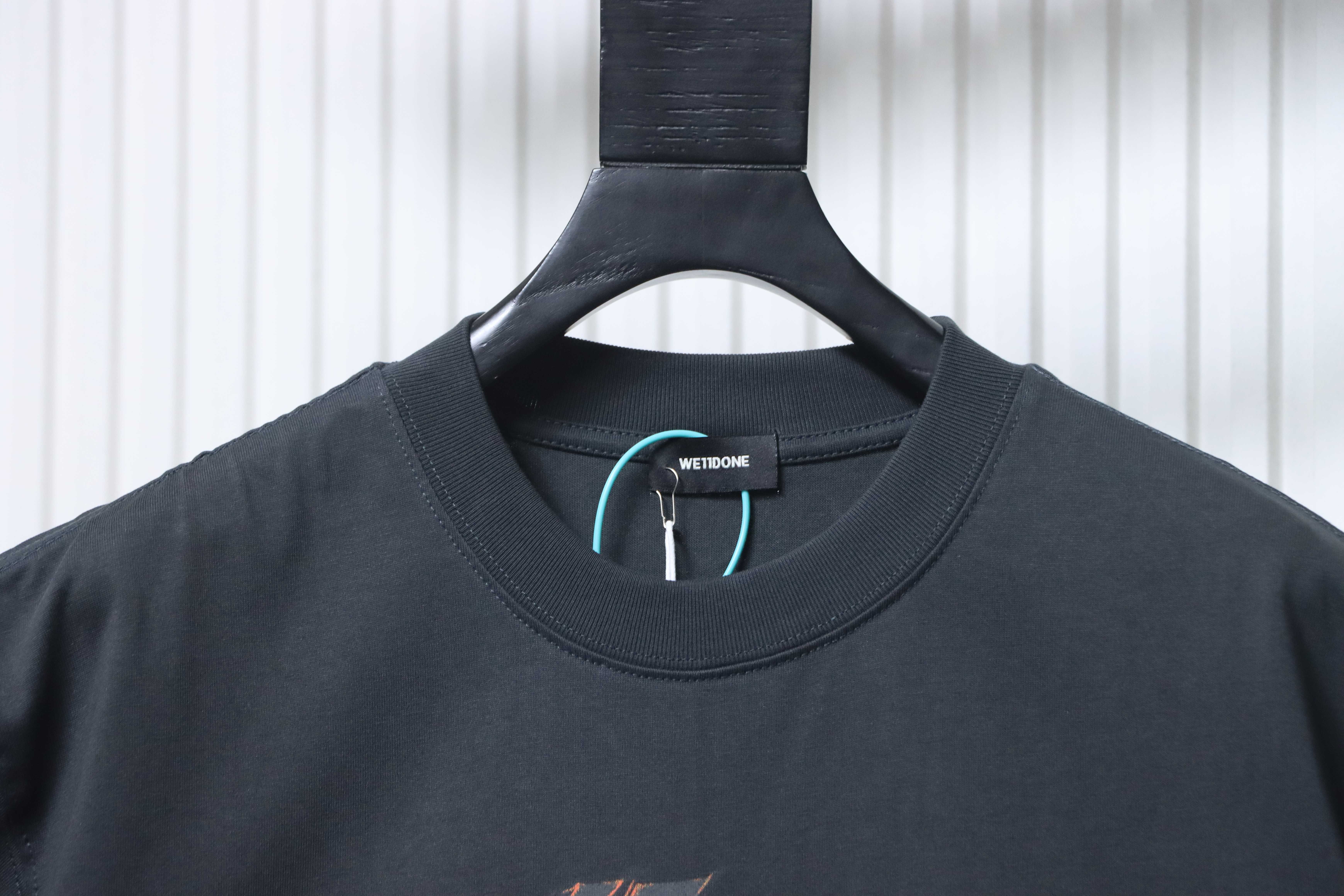    WE11DONE Spark Logo Graphic Long Sleeve T-Shirt