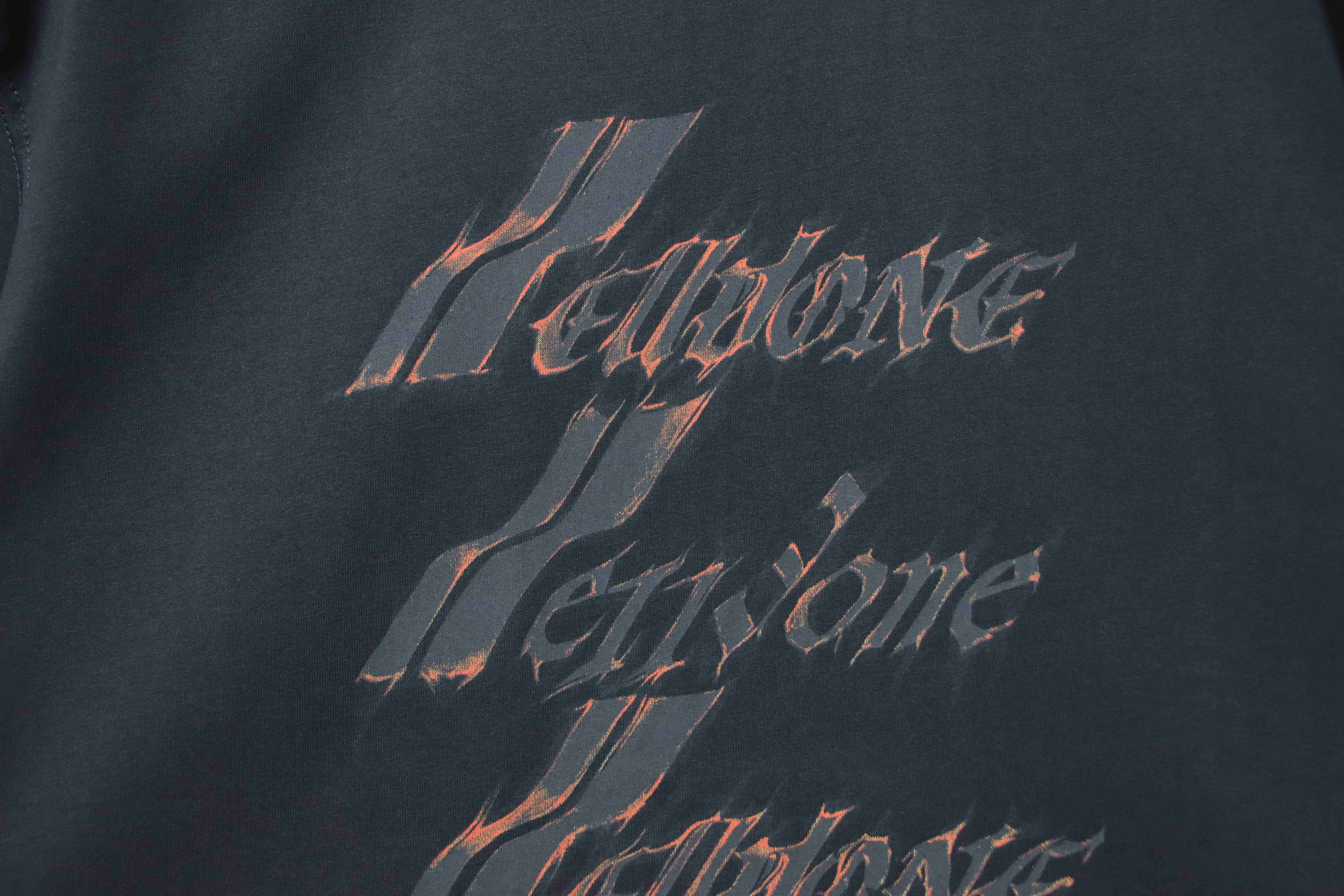    WE11DONE Spark Logo Graphic Long Sleeve T-Shirt