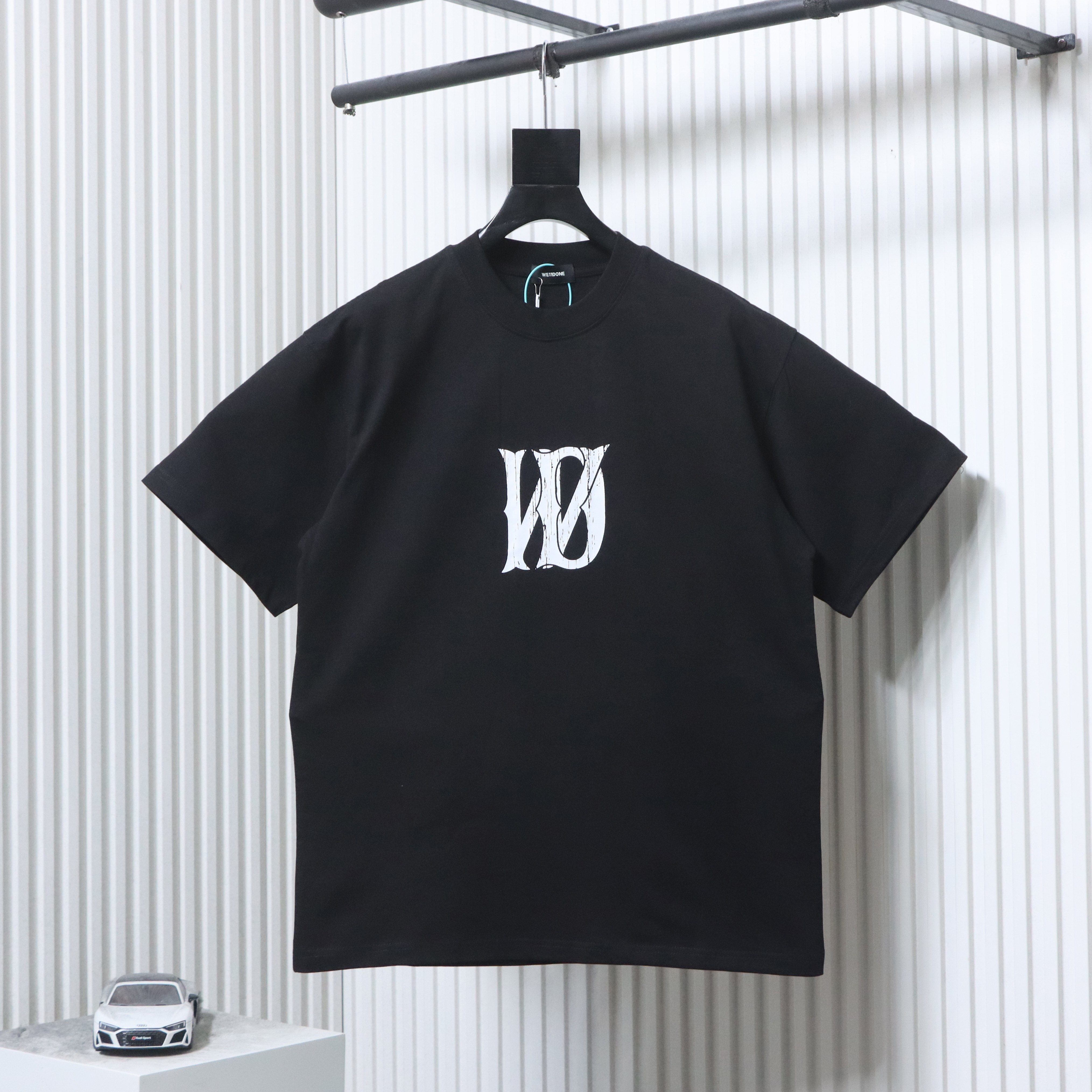    WE11DONE Black Letter Logo T-shirt