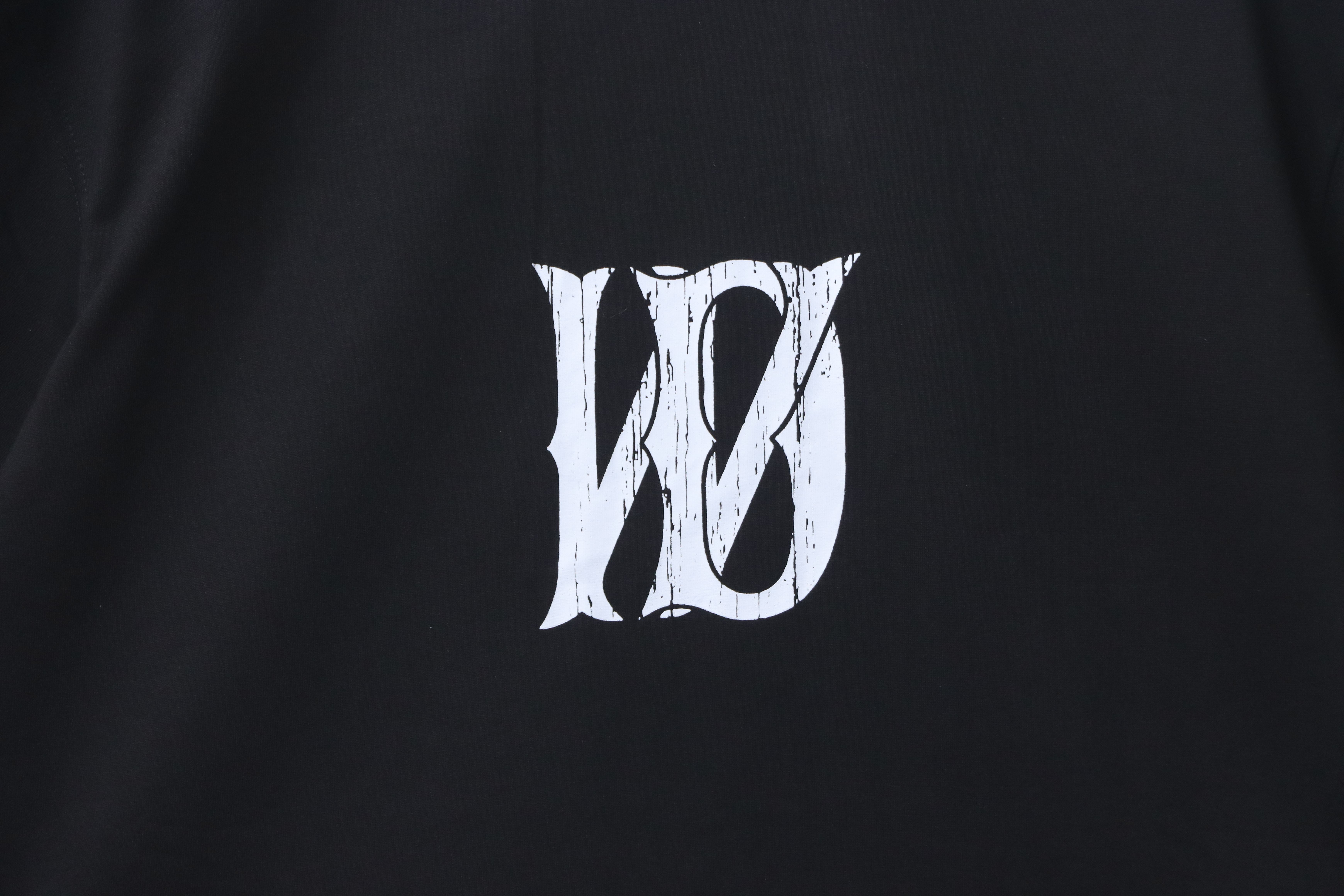   WE11DONE Black Letter Logo T-shirt