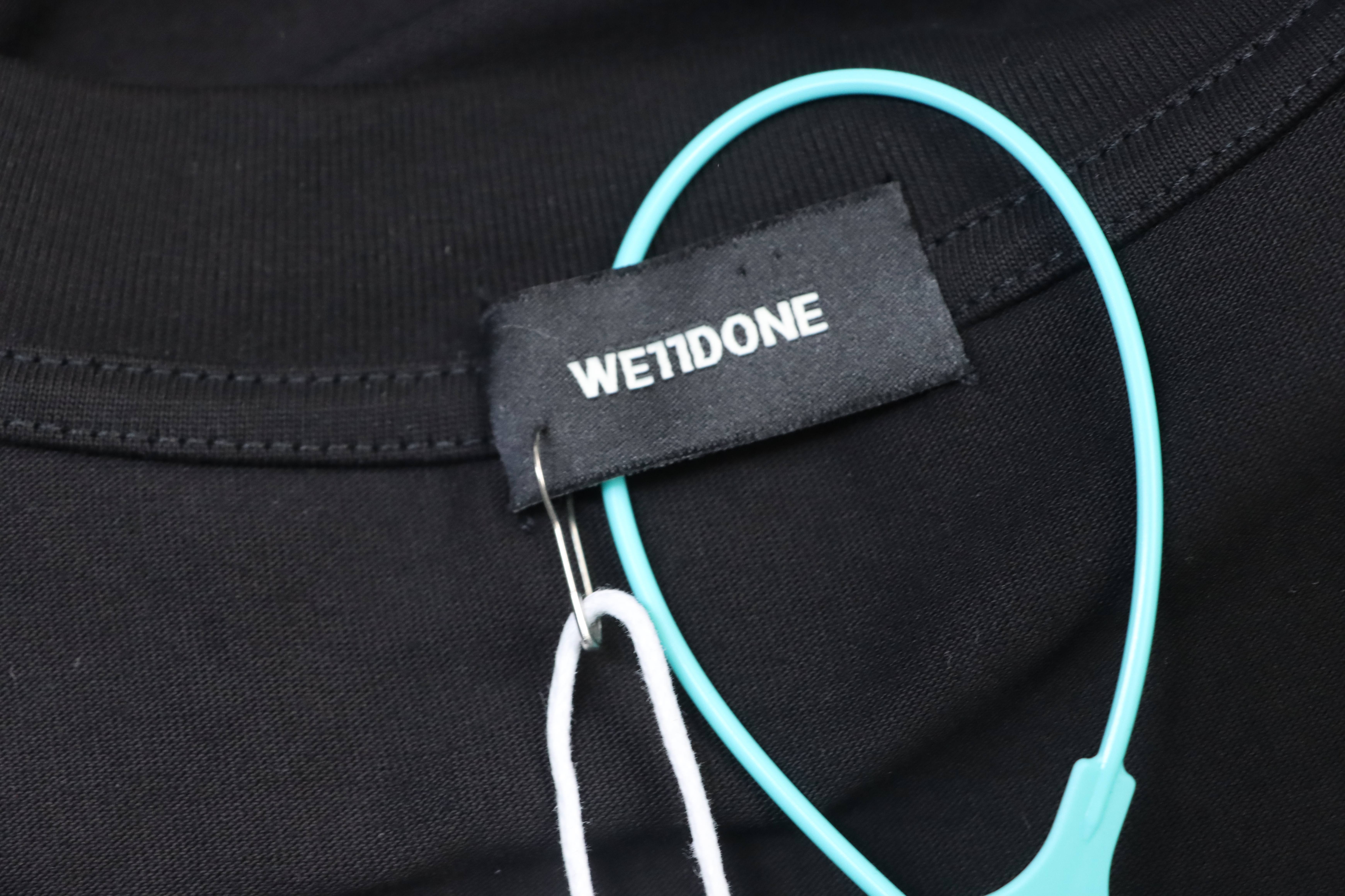    WE11DONE Black Letter Logo T-shirt