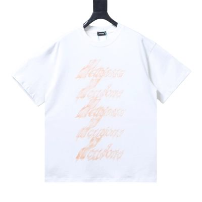 WE11DONE Spark Logo Graphic Long Sleeve T-Shirt White  01