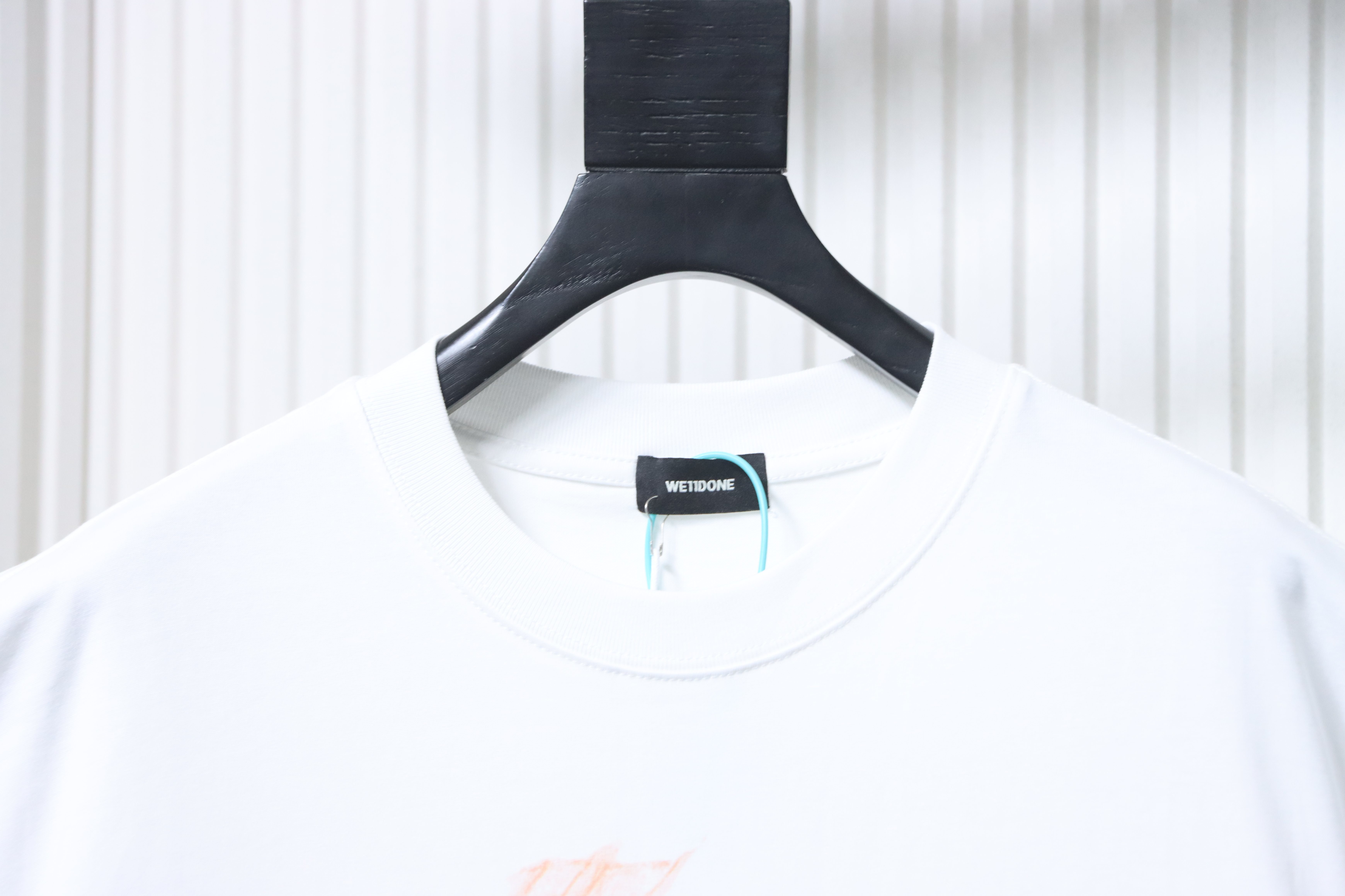    WE11DONE Spark Logo Graphic Long Sleeve T-Shirt White 