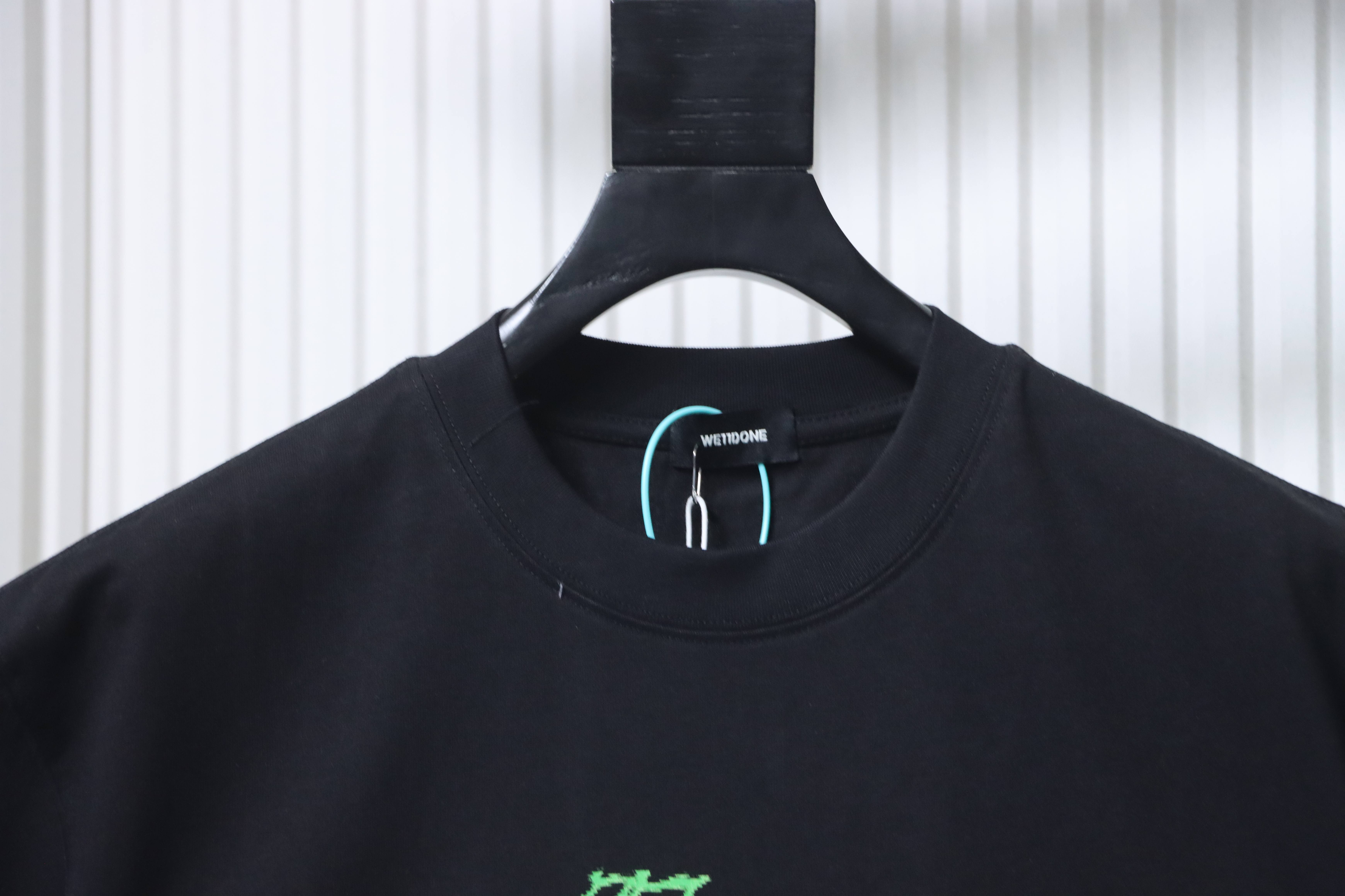    WE11DONE Black Multi-Logo T-Shirt