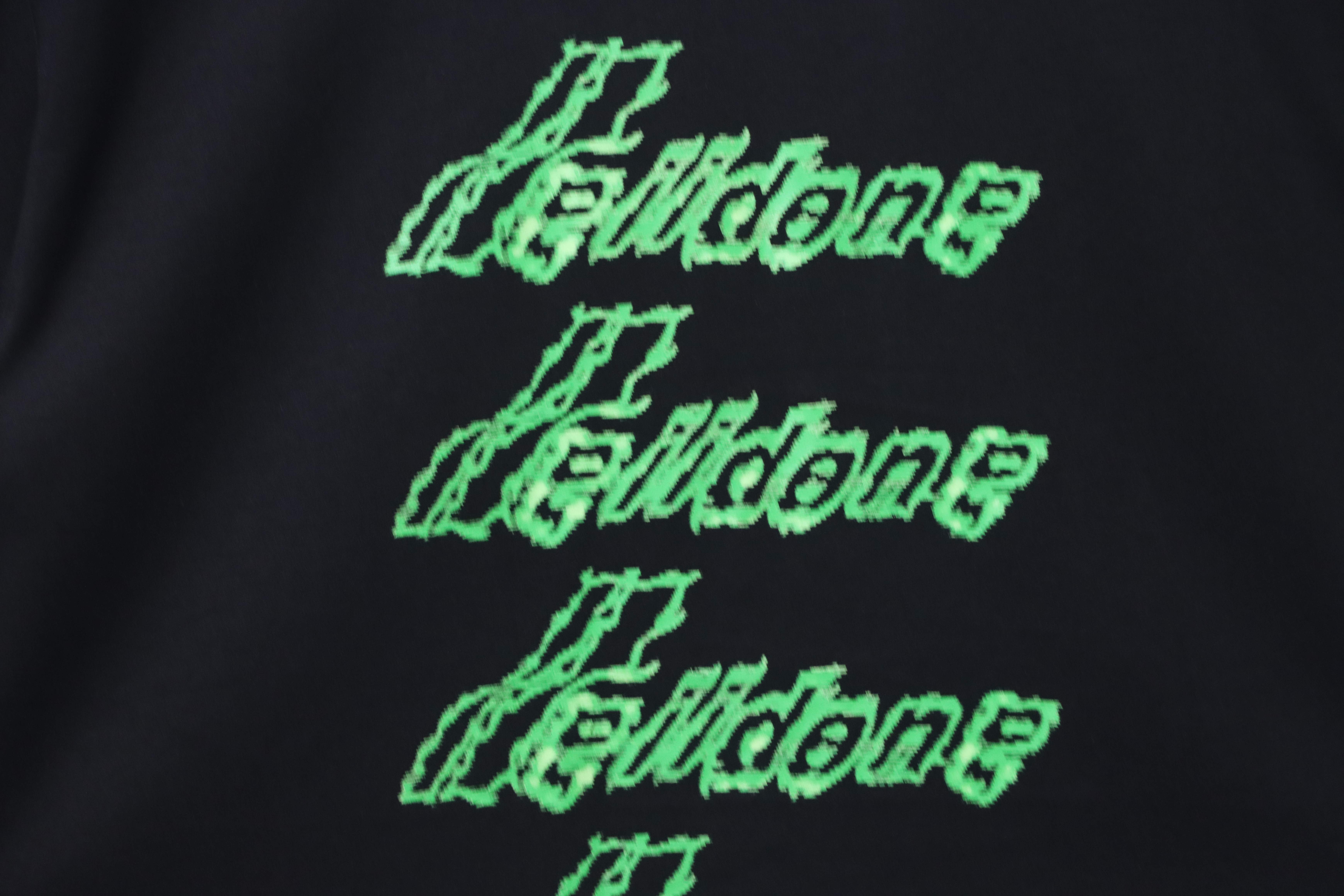    WE11DONE Black Multi-Logo T-Shirt