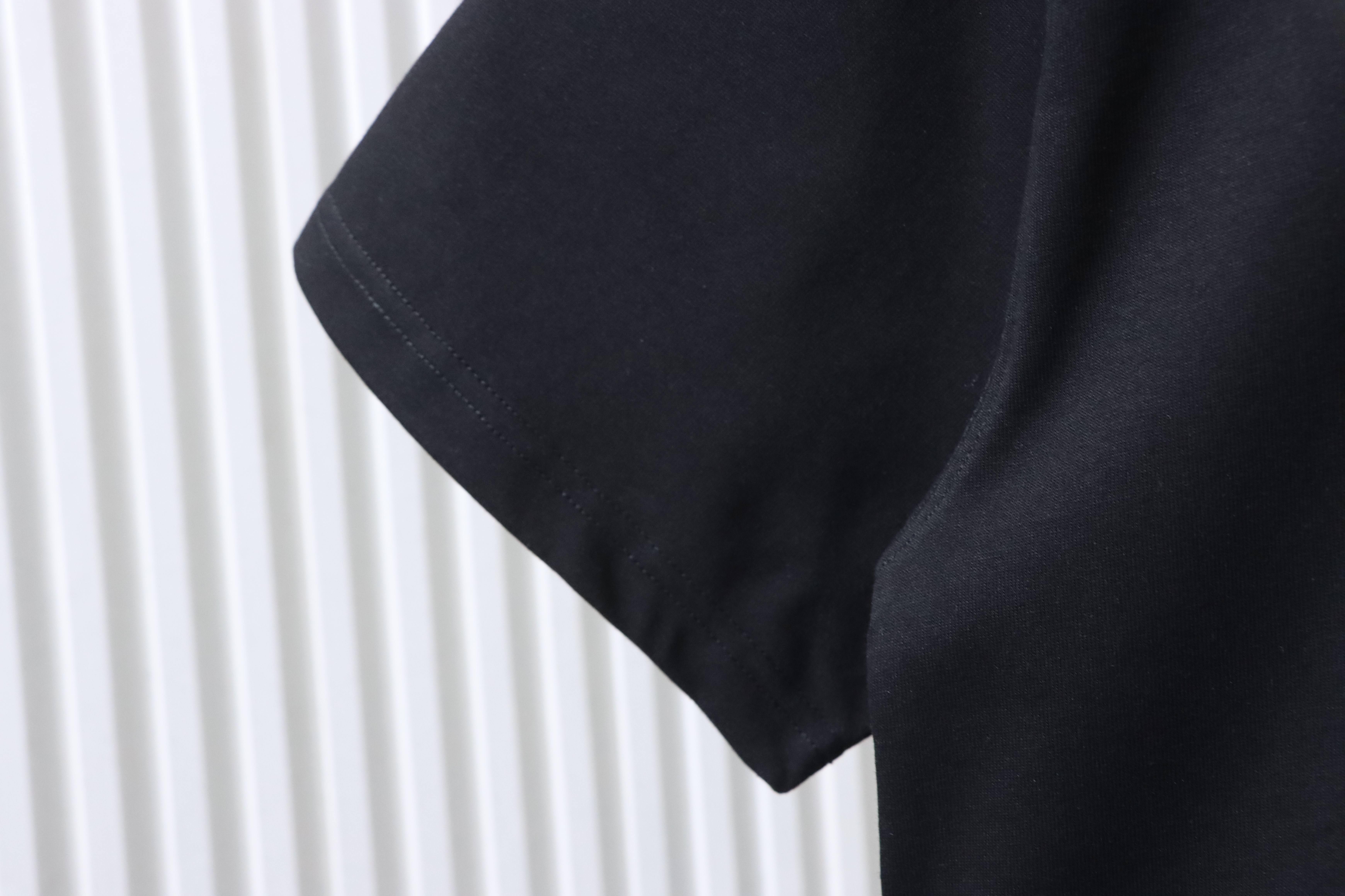    WE11DONE Black Multi-Logo T-Shirt