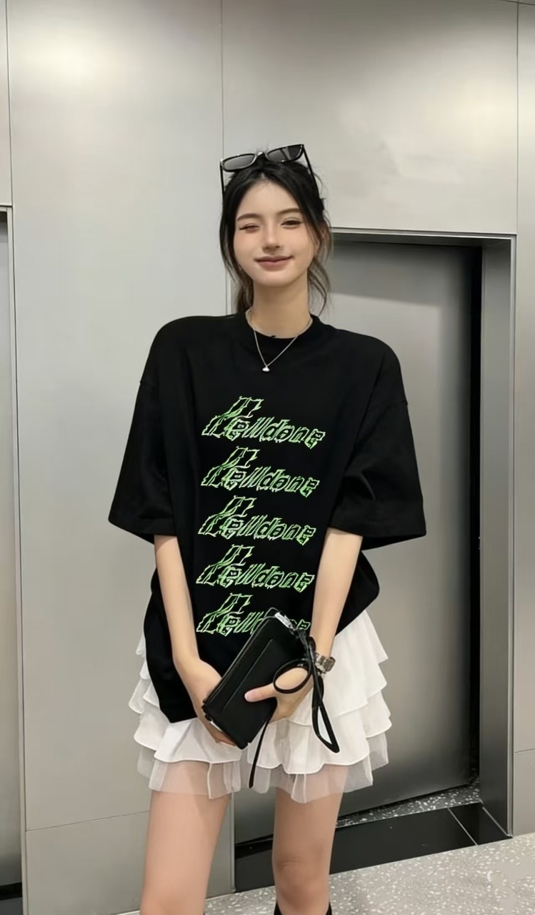    WE11DONE Black Multi-Logo T-Shirt