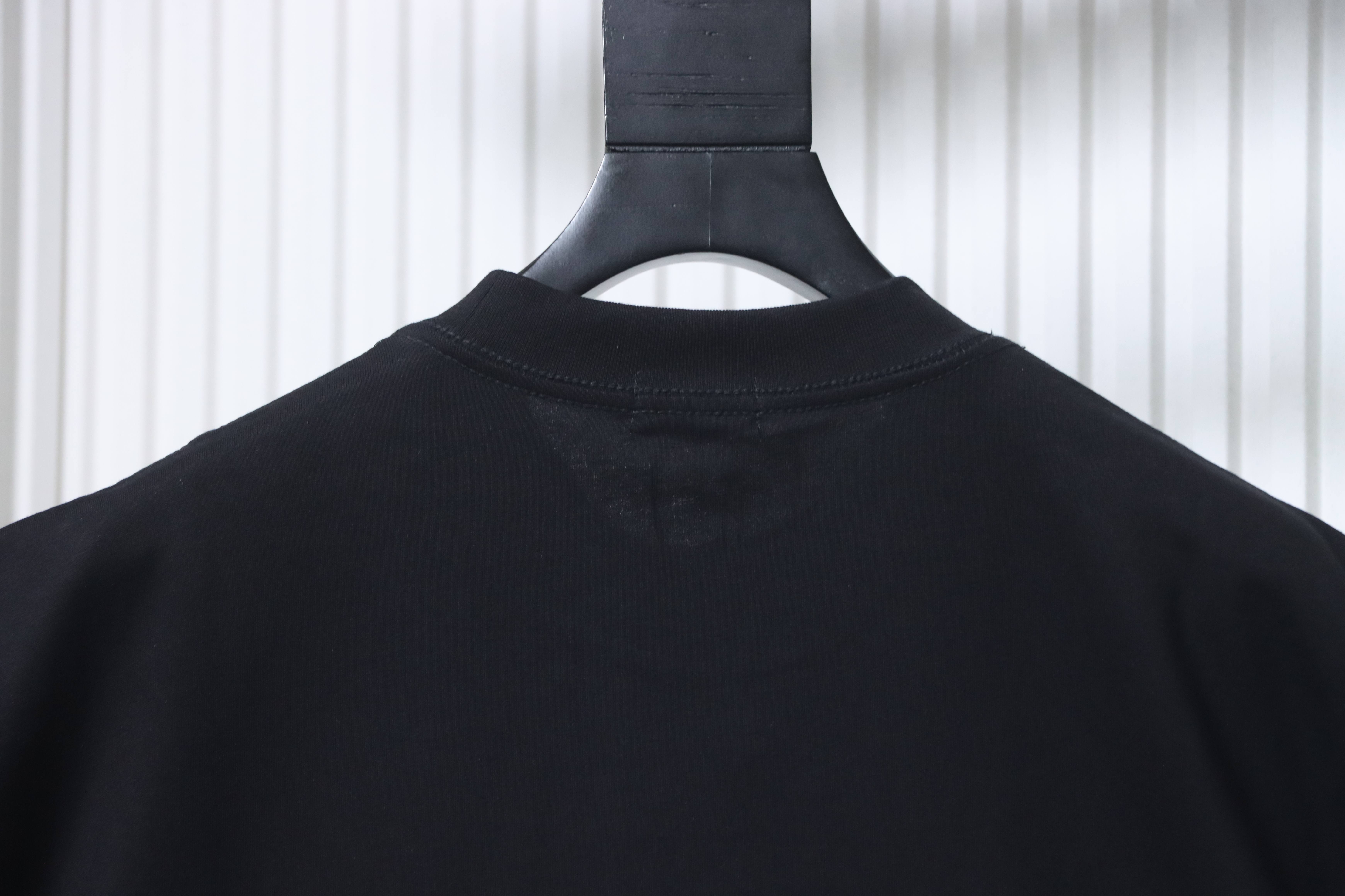    WE11DONE Spark Logo Graphic Long Sleeve T-Shirt Grey
